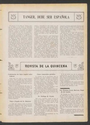 Tanger, debe ser española