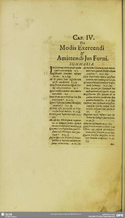 Cap. IV. De Modis Exercendi & Amittendi Jus Furni