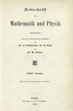 34: Zeitschrift für Mathematik und Physik