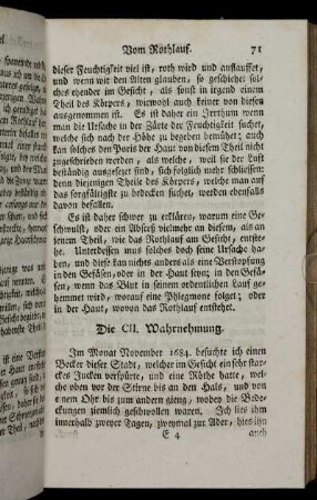 Die CII. Wahrnehmung - Die CX. Wahrnehmung