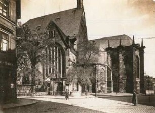 Freiberger Dom : Freiberg. Dom Unser Lieben Frauen. Ansicht mit dem Vorbau der Goldenen Pforte von Osten
