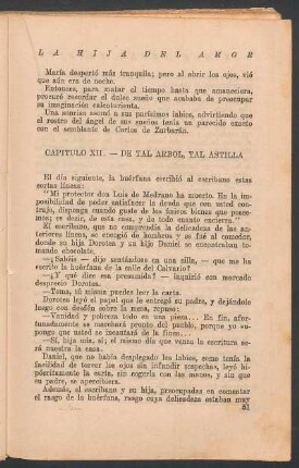 Capítulo XII - De tal árbol, tal astilla