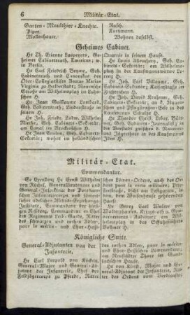 Militär-Etat