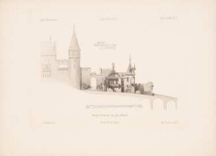 Burg Cochem: Ansicht (aus: Architektonisches Skizzenbuch, H. 136/1, 1876)