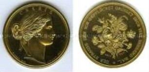 Medaille aus Goethes Sammlung mit Göttin Charis, Nachbildung aus Weimar