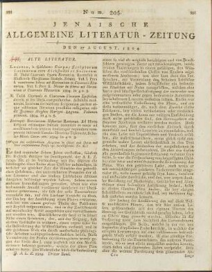 Num. 205. Den 27. Aug. 1804