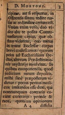 Sententiae de pace inter Evangelicos procuranda