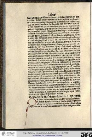 De peccato in spiritum sanctum. Capitulum xxiii.