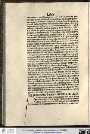 De peccato in spiritum sanctum. Capitulum xxiii.