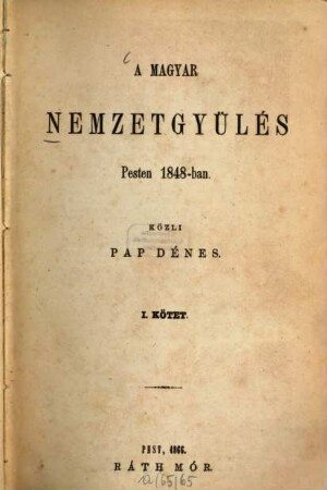 A pesti magyar nemzetgyűlés 1848-ban, 1