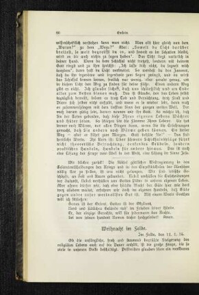 Weihnacht im Felde