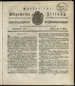 32tes Stueck, Freitag, den 16. Maerz 1810