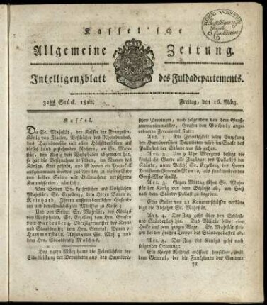 32tes Stueck, Freitag, den 16. Maerz 1810