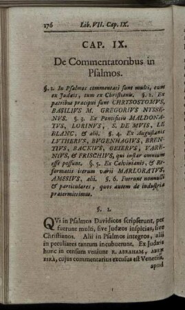 Cap. IX. De Commentatoribus in Psalmos