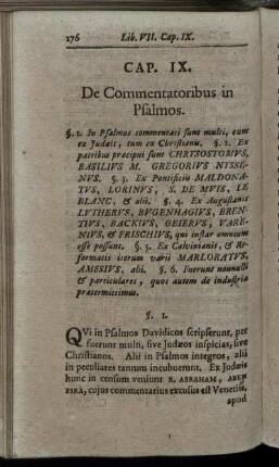 Cap. IX. De Commentatoribus in Psalmos