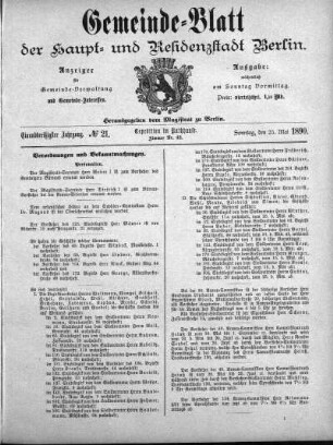 1890,21: No. 21, 25. Mai 1890