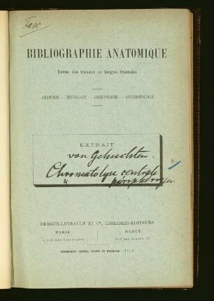 Chromatolyse centrale et chromatolyse périphérique