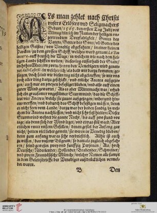 Als man zehlet nach Christi vnsers Erlösers vnd Seligmachers Geburt, 1565 [...]