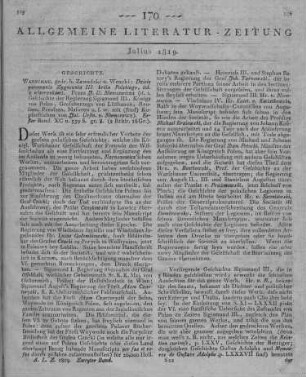 Niemcewicz, J. U.: Dzieie panowania Zygmunta III, króla polskiego, itd. z wizerunkami. Bd. 1. Warschau: Zawadzki & Wencki [1819]