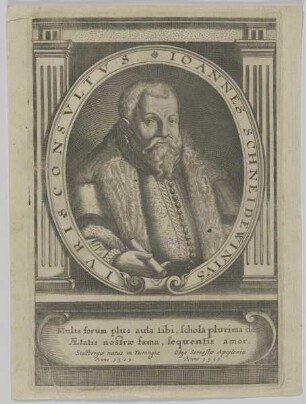Bildnis des Ioannes Schneidewinivs