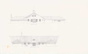 Landhaus, Nyon (Haus Schwebes, zahlreiche Varianten): Ansichten 1:100