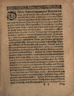 Vindiciae Pacificationis Pragensis. Oder Rettung, Deß Zwischen der Röm. Käys. May. und Churfürstl. Durchl. zu Sachsen zu Prag in Böhmen den 20. 30. May. 1635. auffgerichteten Friedens