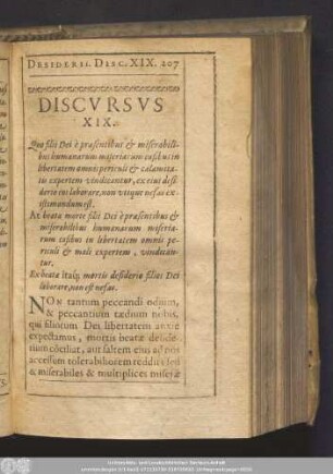 Discursus XIX.