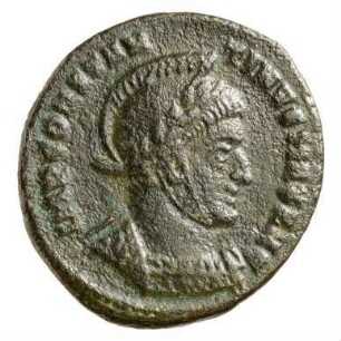 Münze, Follis, Aes 3, 318 - 319 n. Chr.