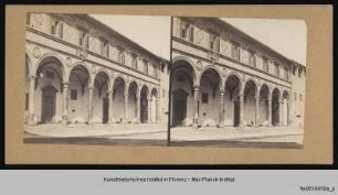 Ospedale di San Paolo, Spedale di San Paolo dei Convalescenti, Scuola delle leopoldine, Ospedale di San Paolo: Loggia der Fassade, Florenz