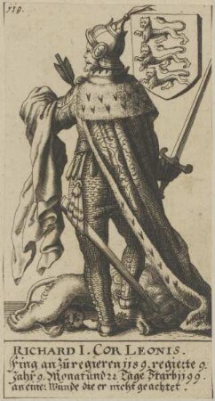 Bildnis von Richard I. Corleonis, König von England