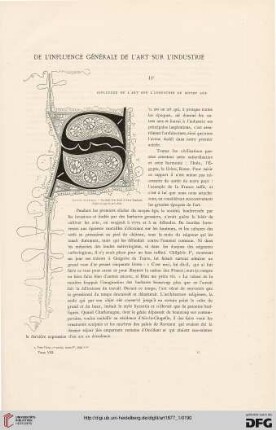 3: De l' influence générale de l'art sur l'industrie, [2] : influence de l'art sur l'industrie au moyen age