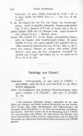 Nachträge zum Glossar