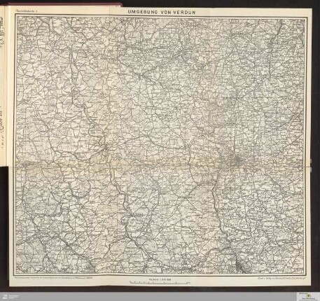 Übersichtskarte 1: Umgebung von Verdun