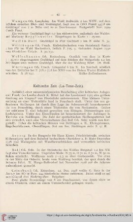 Keltische Zeit (La-Tène-Zeit)