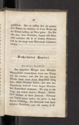 Sechzehntes Kapitel. Ein großer Entschluß.