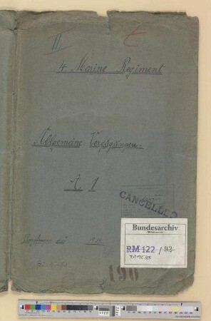 Allgemeine Verfügungen