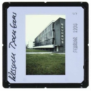 Dessau, Bauhaus : Werkstattgebäude, Südwestansicht