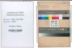 Entnazifizierung Arthur Heuser , geb. 12.11.1898 (Inspektor)