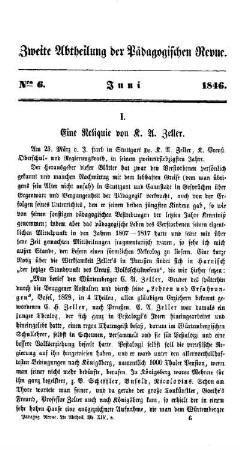 Eine Reliquie von K. A. Zeller