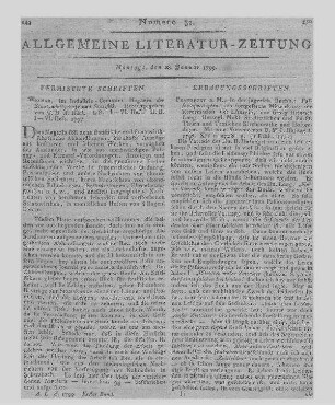 Magazin der Staatswirthschaft und Statistik. Bd. 1-2. Hrsg. von J. D. A. Höck. Weimar: Industrie-Comptoir 1797