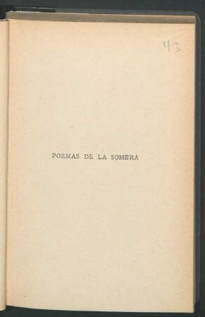 Poemas de la sombra
