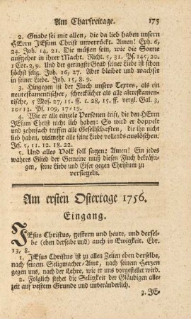 Am ersten Ostertage 1756