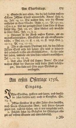 Am ersten Ostertage 1756
