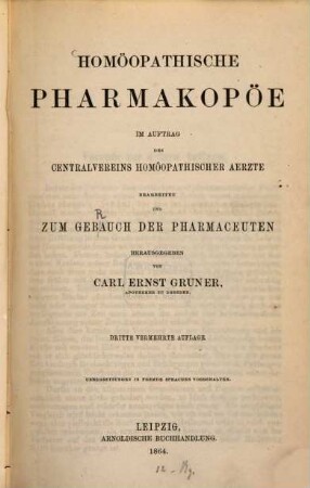 Homöopathische Pharmakopöe