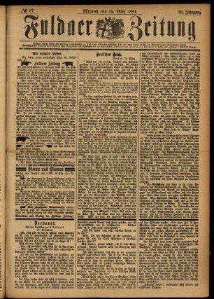 Ausgabe vom Mittwoch, den 22. März 1893.