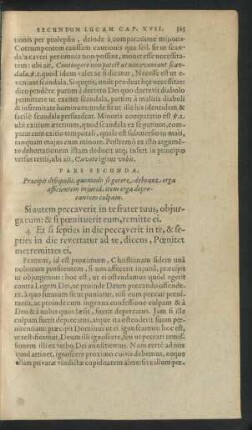 Pars Secunda. Praecipit discipulis, quomodo se gerere debeant erga afficientem iniuria, item erga deprecantem culpam.