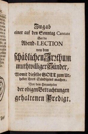 299, Titelblatt