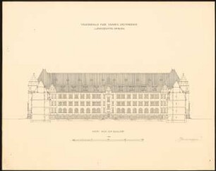 Schule, Ludwigshafen-Friesenheim: Hofansicht 1:200