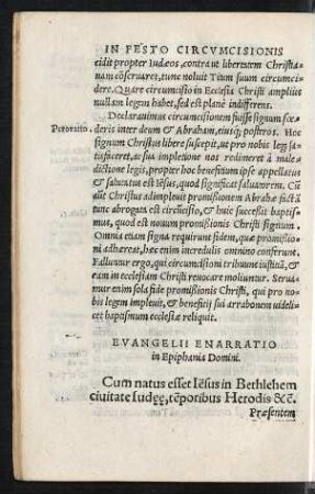 Evangelii Enarratio in Epiphania Domini.