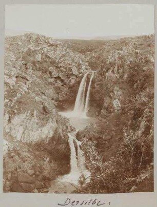 Derselbe. [Unterer Wasserfall des nahr es-sa'ar [wadi es-saar].]